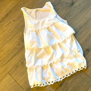 White tank with a cute design